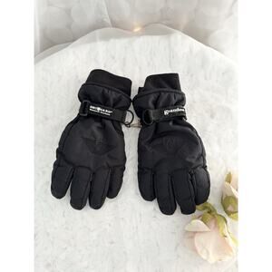 Grandoe Juniors Youth X Large Gloves Ski Winter Snow Grip Black NEW PHOENIX